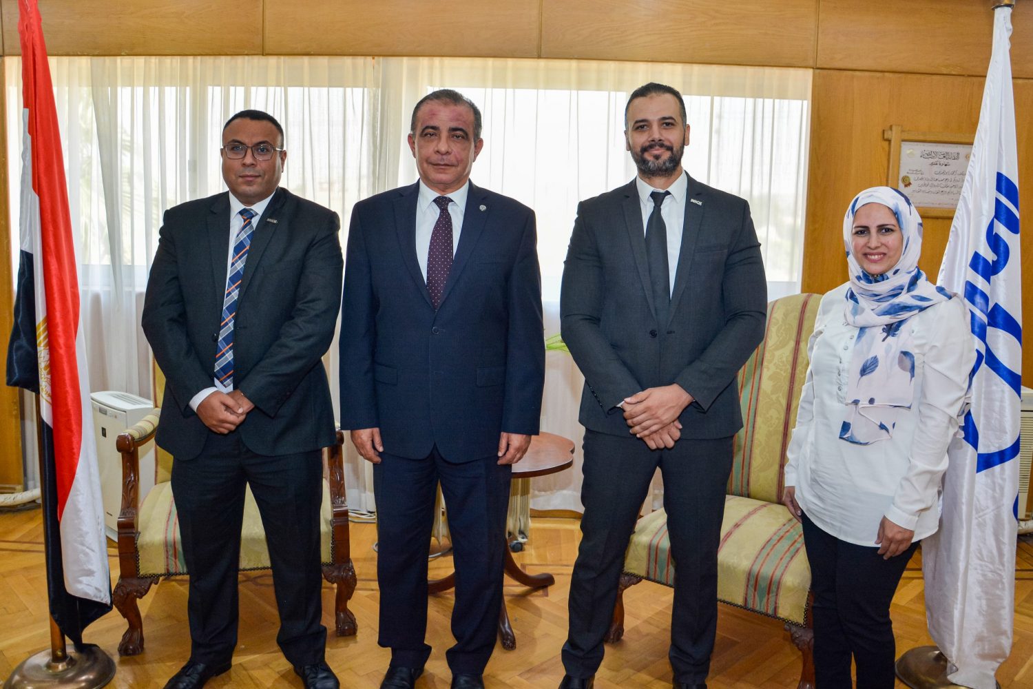 د.محمد خطاب وقيادات شركة شركة اينوكس الهندسية وكيل شركة «CSV» الايطالية في مصر