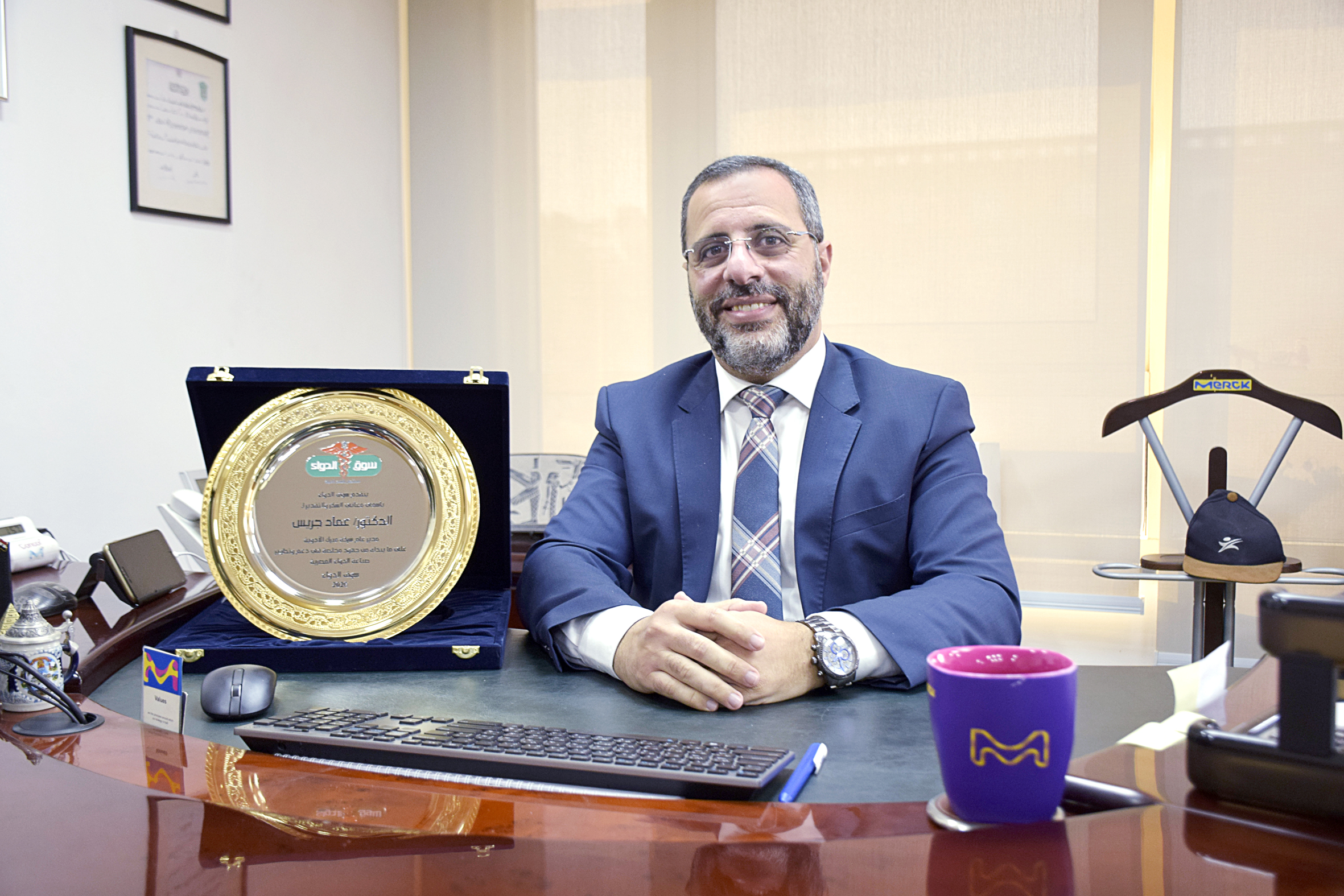 الدكتور عماد جريس العضو المنتدب لشركة ميرك للأدوية في مصر وأسواق أفريقيا النامية