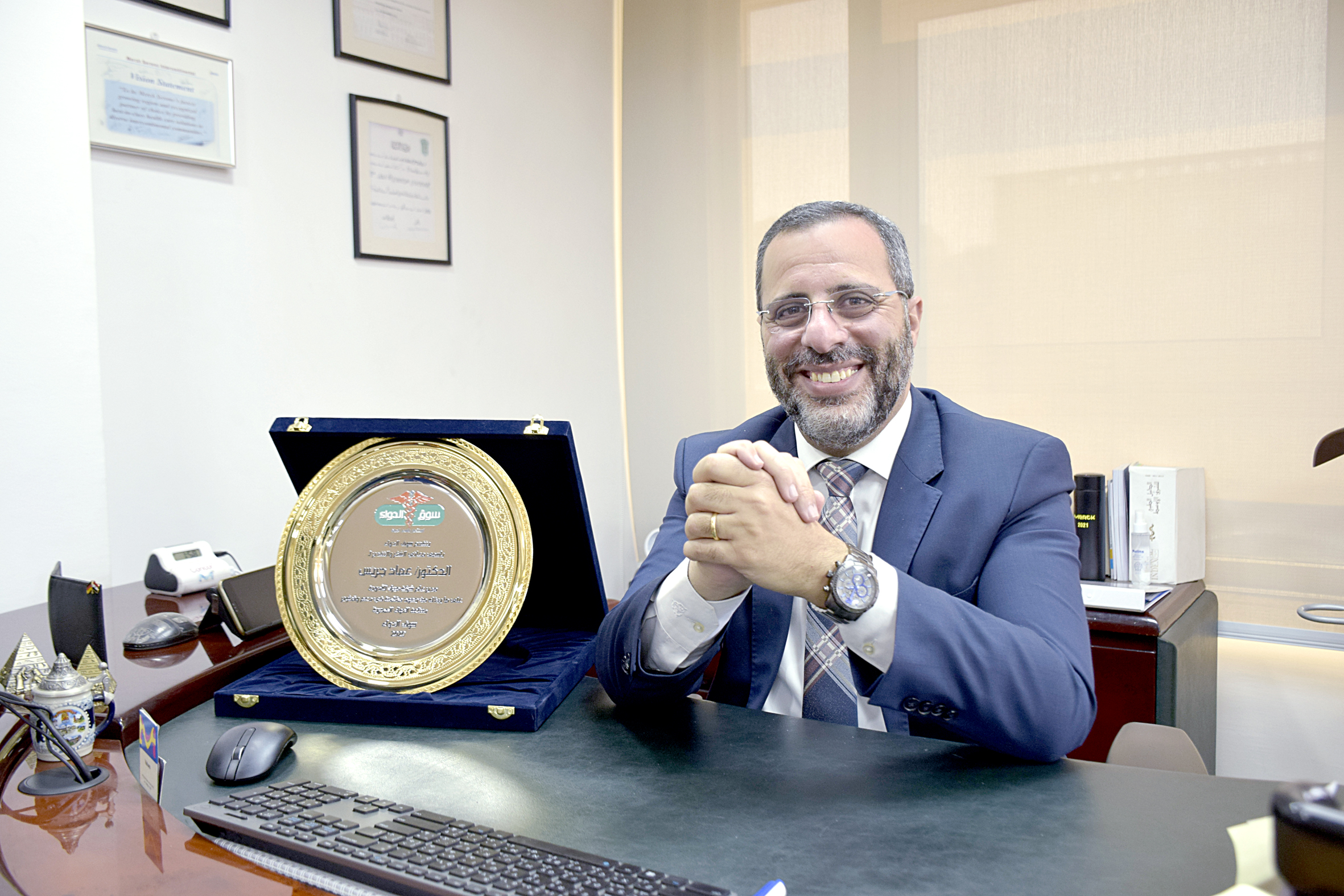 الدكتور عماد جريس العضو المنتدب لشركة ميرك للأدوية في مصر وأسواق أفريقيا النامية