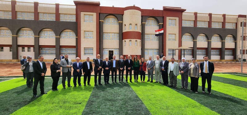 زيارة الوفد الإيطالي لمدرسة بنك مصر للتكنولوجيا التطبيقية للصناعات الدوائية
