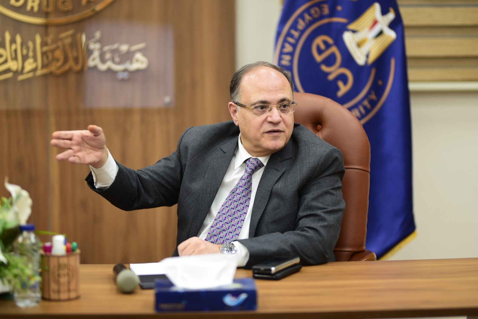 رئيس هيئة الدواء يستقبل مساعد المدير العام لمنظمة الصحة العالمية لشؤون الأدوية والمنتجات الصحية